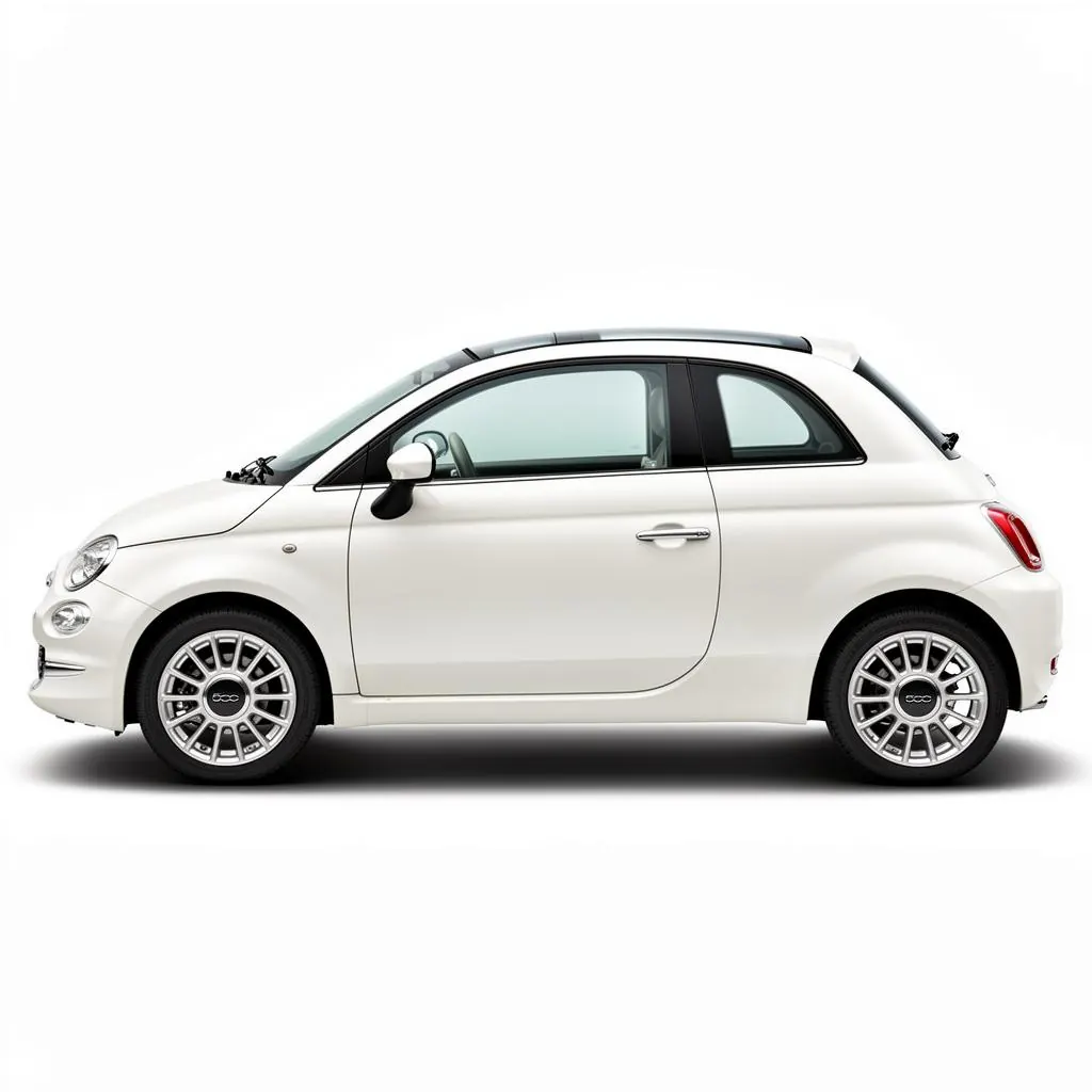 Fiat 500 Panorama rental in Mykonos — Drive Easy